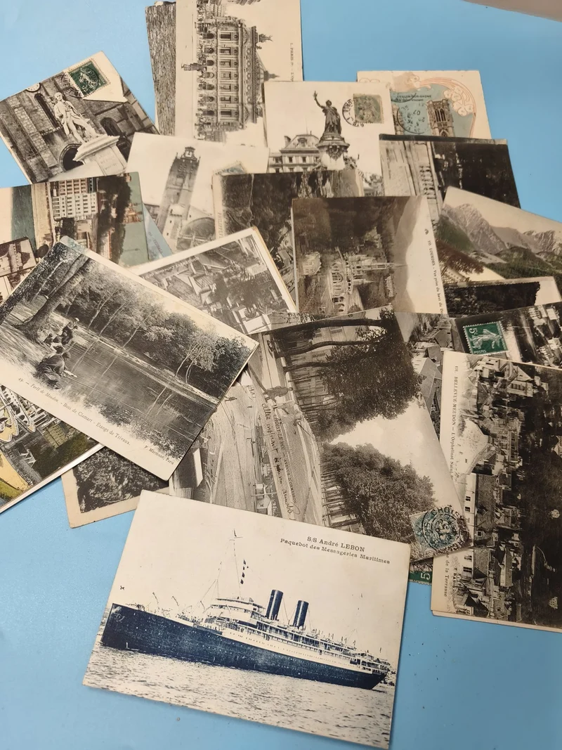 Lot cartes postales anciennes CPA divers lieux France vintage collection (Ref 5)