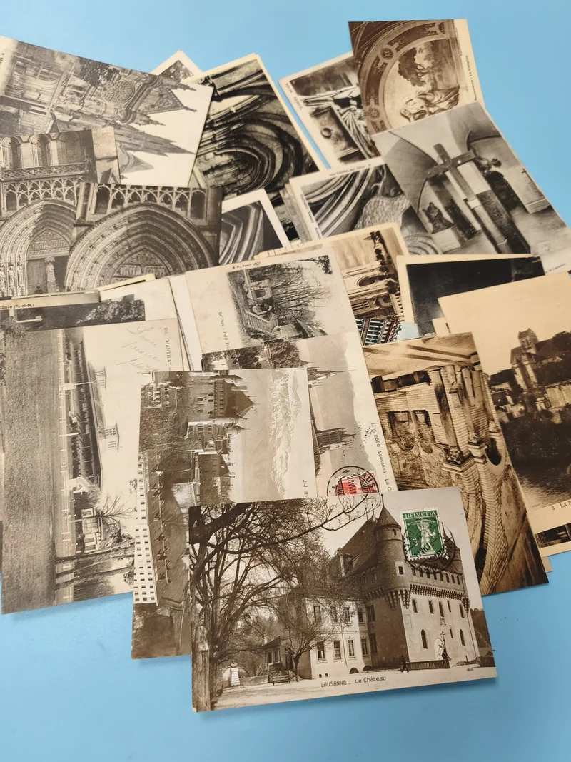 Lot cartes postales anciennes CPA divers lieux monuments paysages vintage