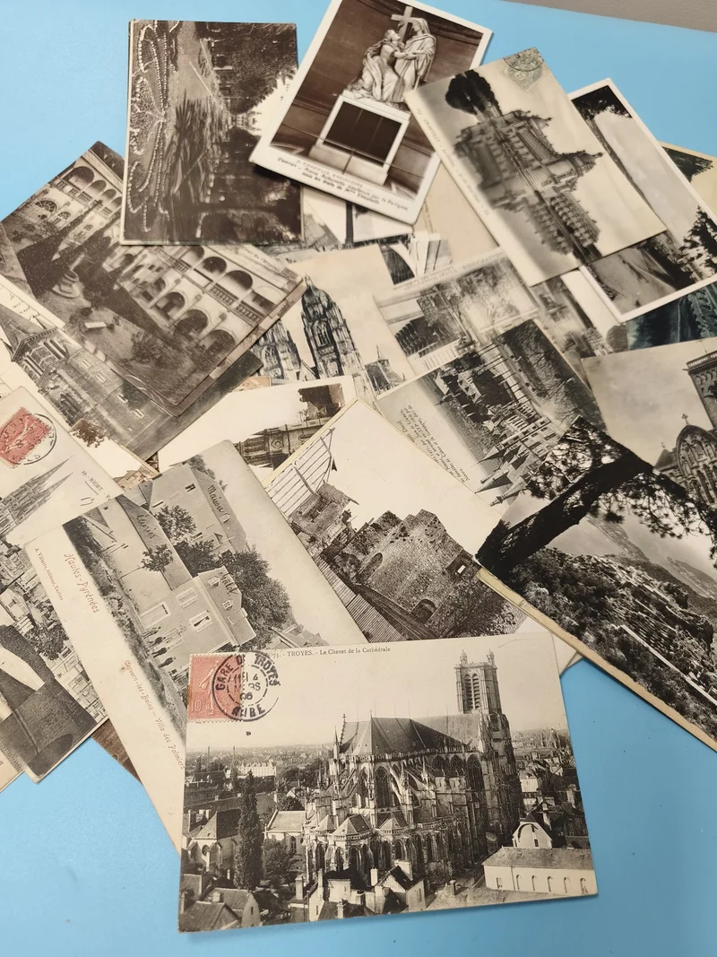 Lot cartes postales anciennes CPA divers lieux France collection vintage (Ref 6)