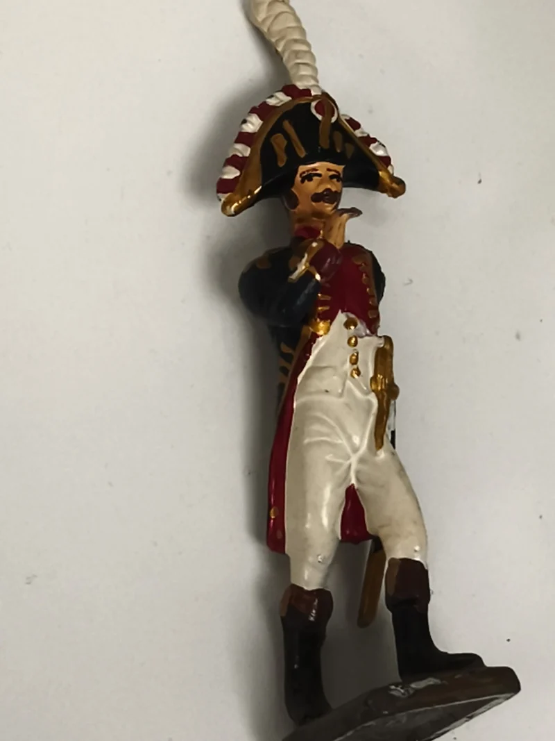 Figurine soldat Empire ancienne plomb uniforme officier Napoléon décor vintage