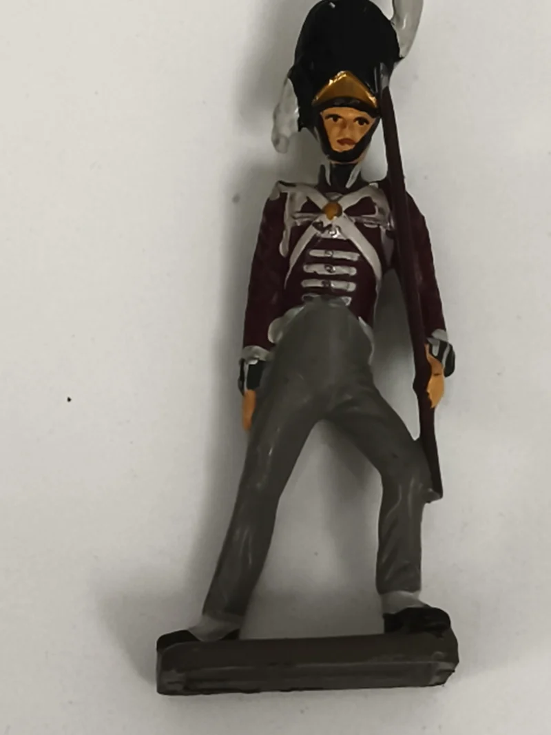 Figurine soldat ancien en plomb uniforme empire peinte main vintage militaire