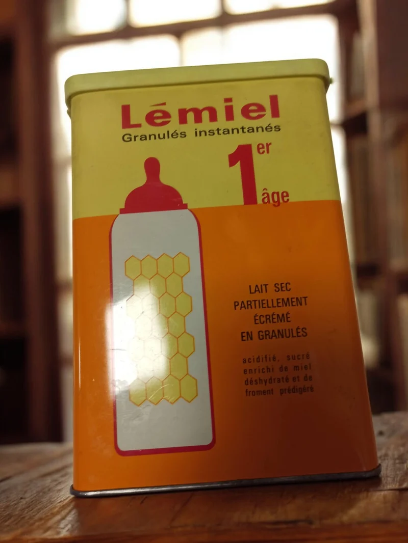 Ancienne boîte publicitaire métal Lémiel vintage déco rétro collection