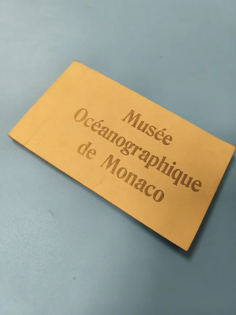 Lot anciennes photos Musée Océanographique Monaco vintage, tirages papier jaune