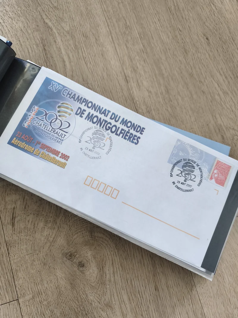 Enveloppe France Championnat du Monde Montgolfières 2002 Châtellerault