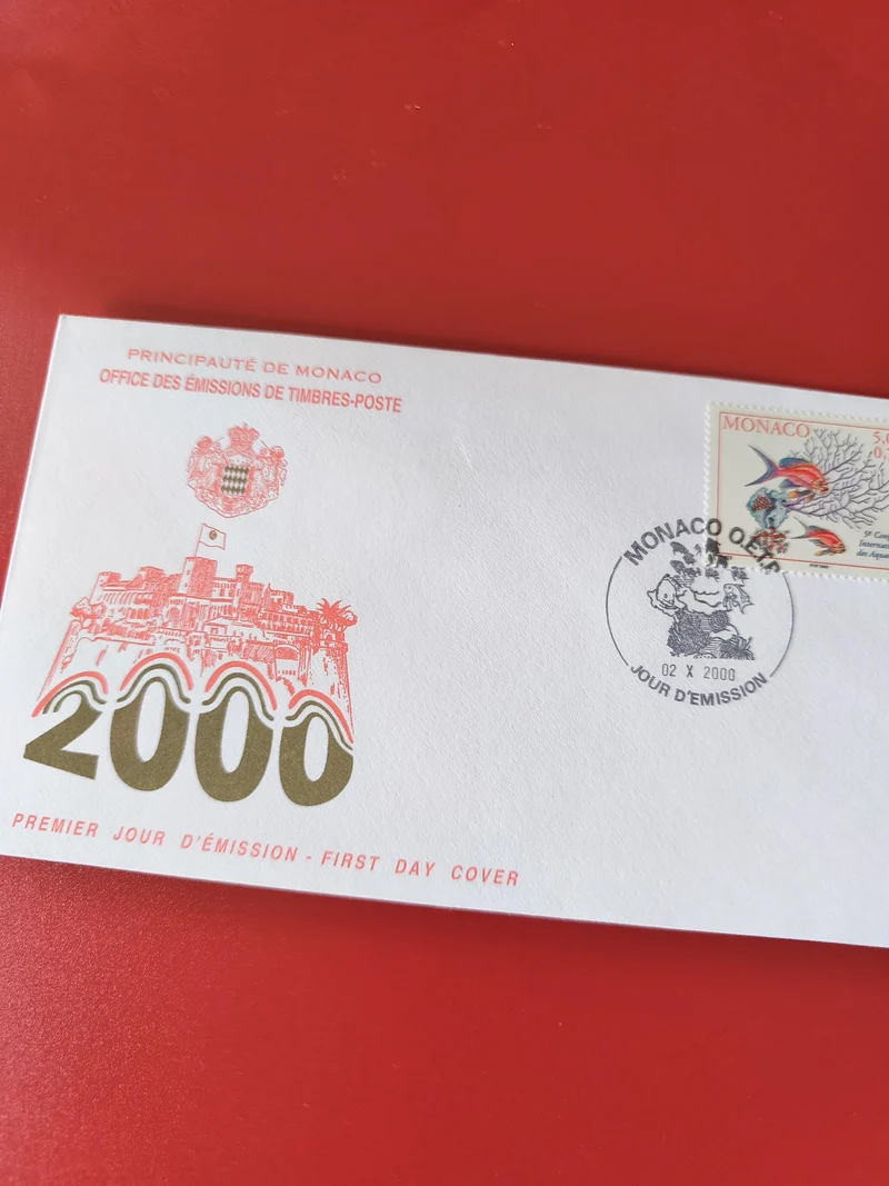 Enveloppe Monaco Premier Jour d?Émission 2000 avec timbre illustré