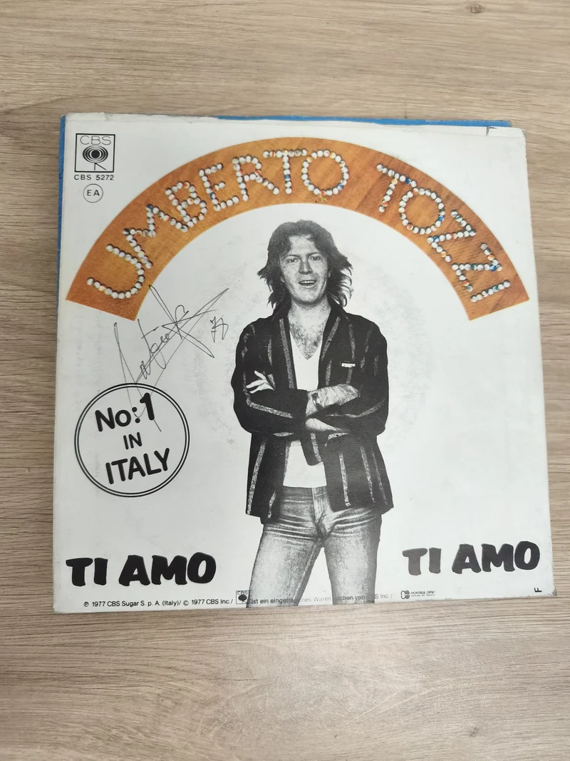 Vinyle 45 tours Umberto Tozzi Ti Amo pochette illustrée CBS 5272