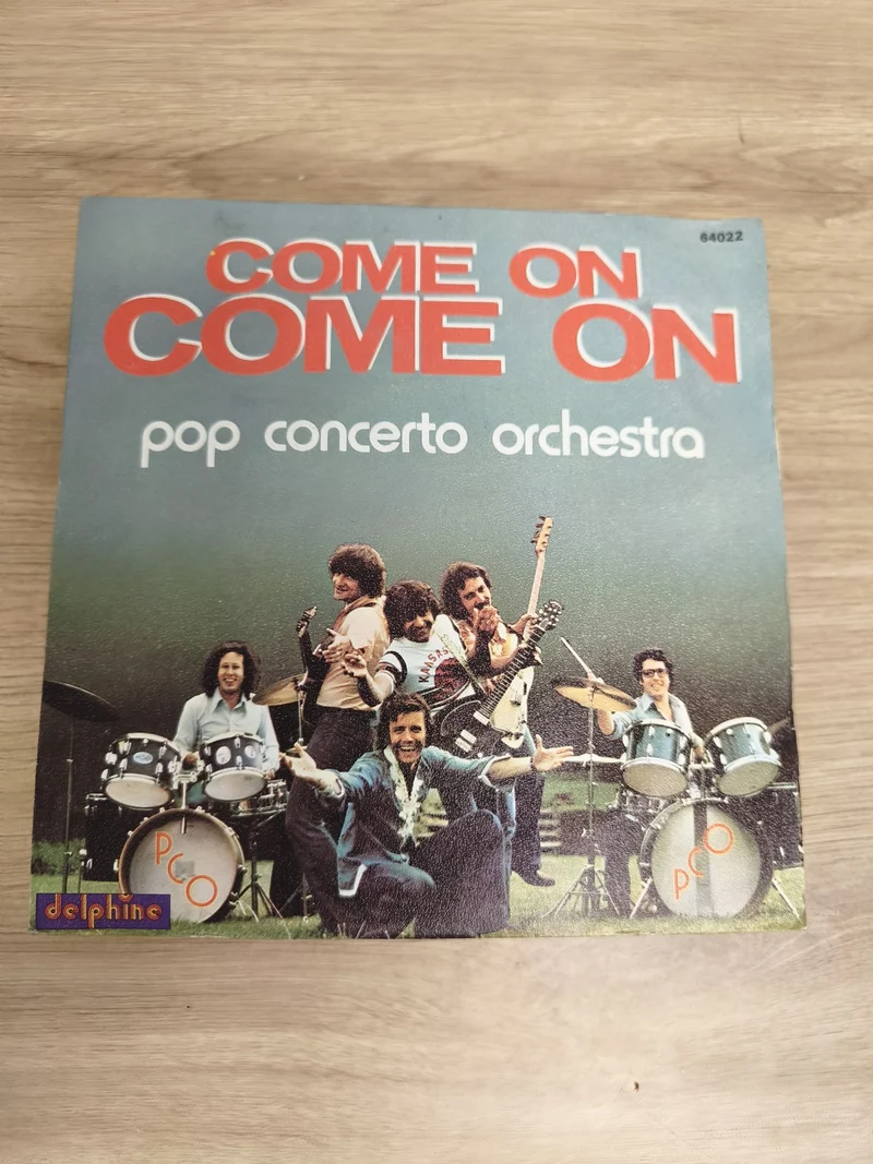 Vinyle 45 tours Pop Concerto Orchestra Come On Come On pochette couleur (Ref 1)
