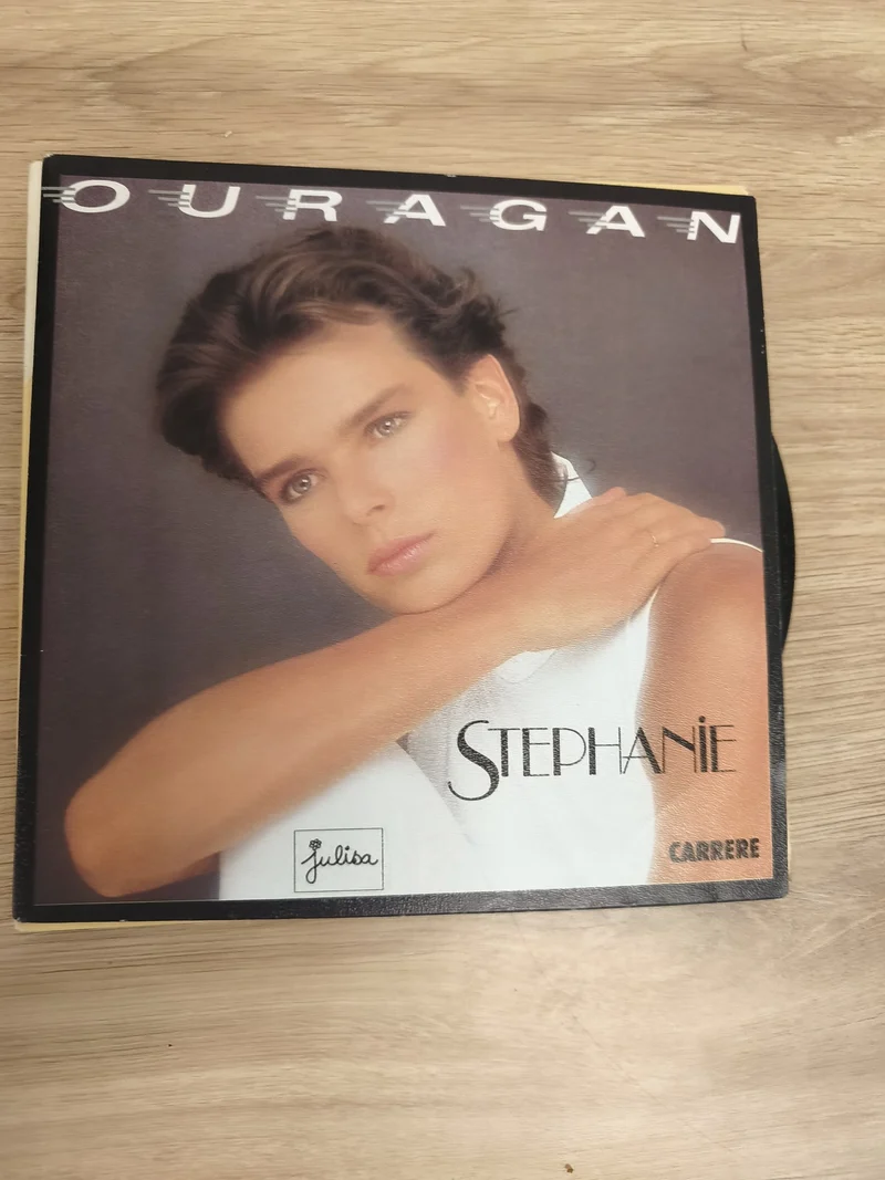 Vinyle 45 tours STEPHANIE Ouragan pochette photo couleur Carrere