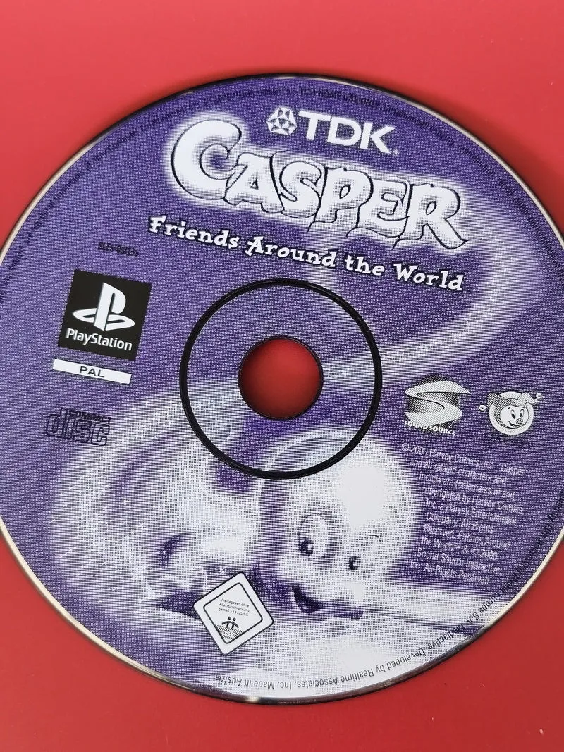 CD jeu PS1 Casper original, disque seul pour console Sony PlayStation d'occasion