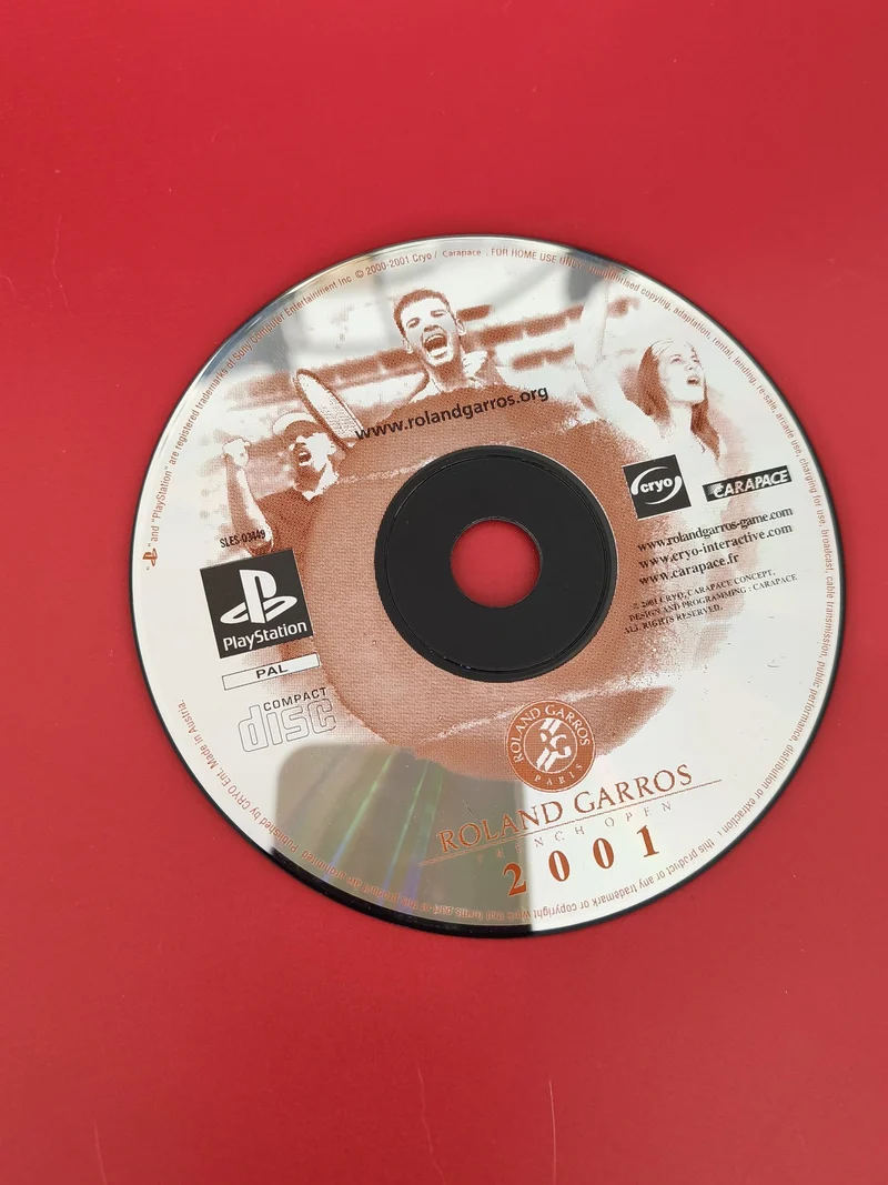 CD jeu PS1 Roland Garros 2001 ? disque seul pour console Sony PlayStation origin