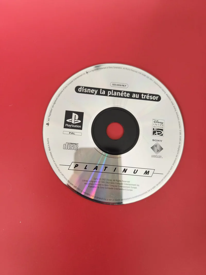 Jeu PS1 Disney La Planète au Trésor CD seul original pour PlayStation d'occasion
