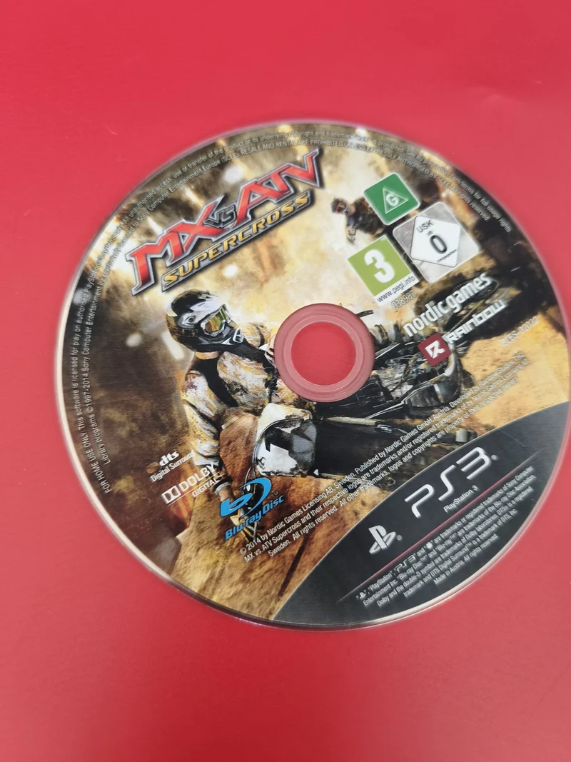 Cd jeu MX vs ATV pour PS3, disque seul, version officielle Playstation 3