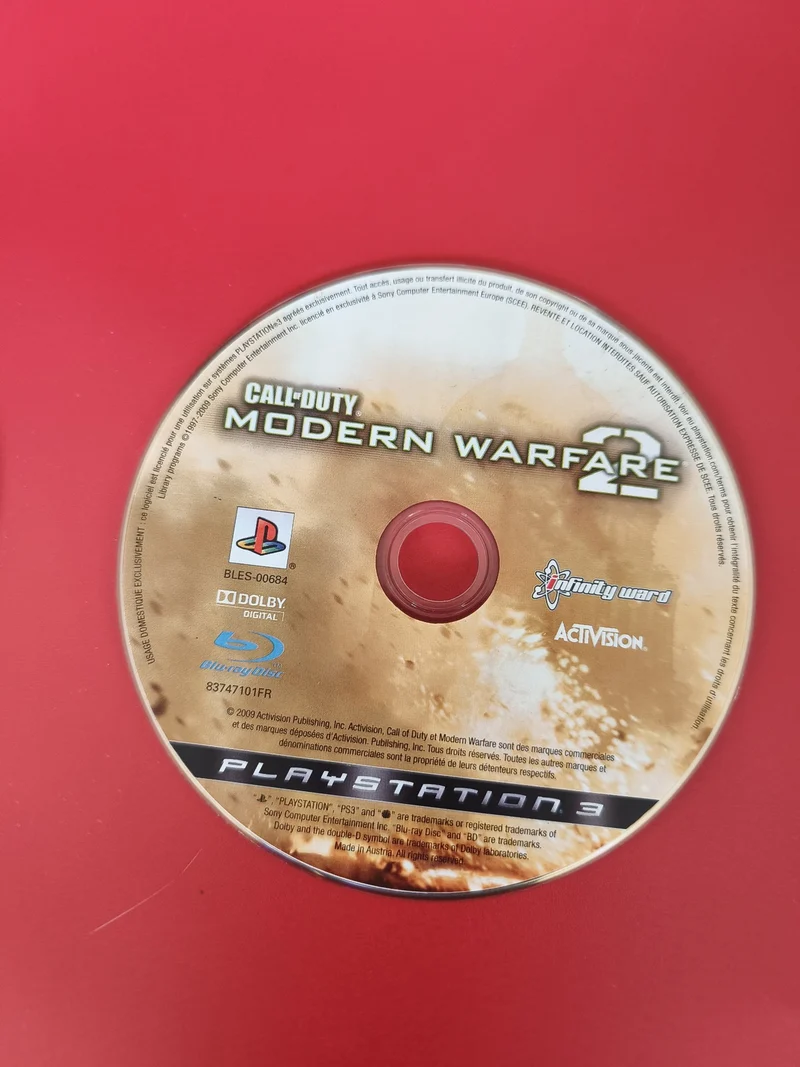 CD jeu PS3 Call of Duty Modern Warfare 2 disque seul pour console Playstation 3