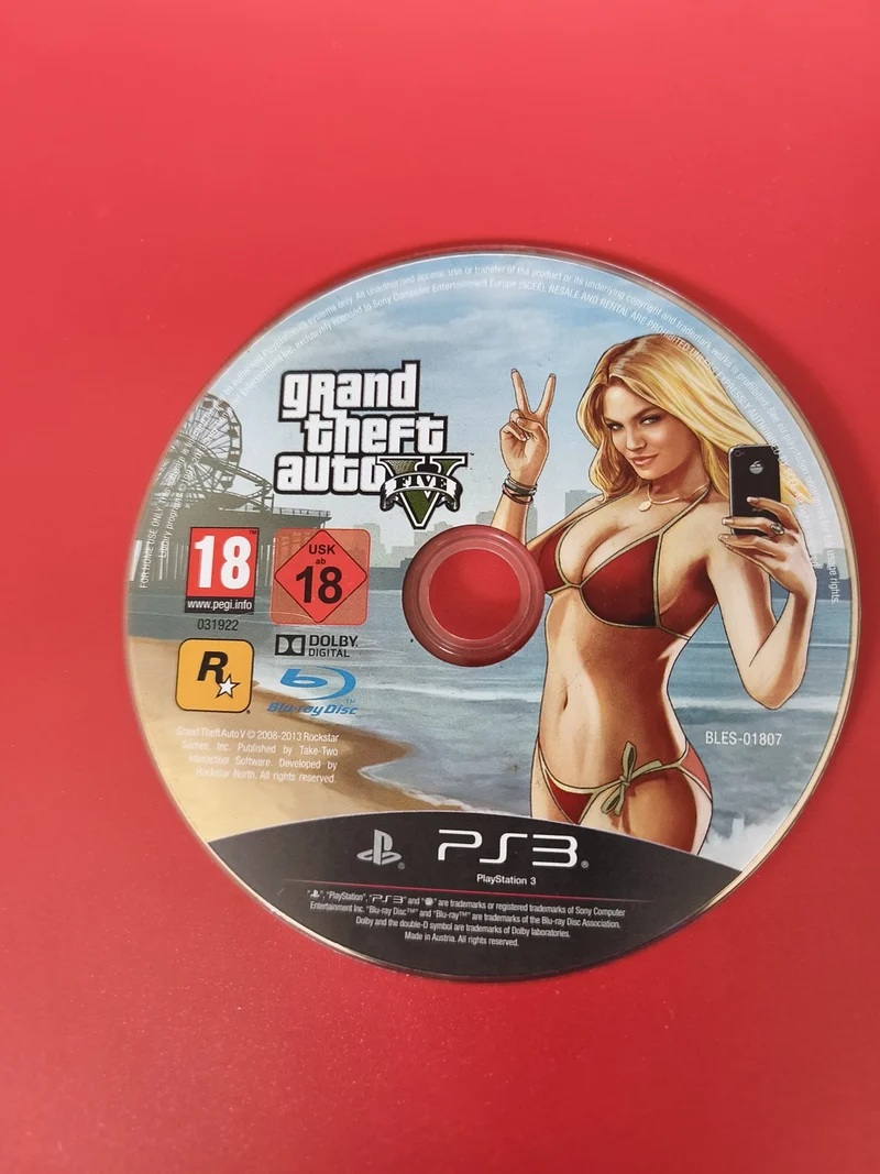 CD jeu GTA V pour PS3 ? Grand Theft Auto V disque seul PlayStation 3 occasion