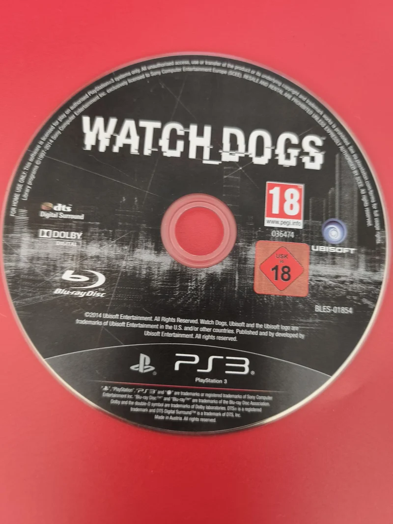 CD jeu PS3 Watch Dogs original Sony PlayStation 3 disque seul version française
