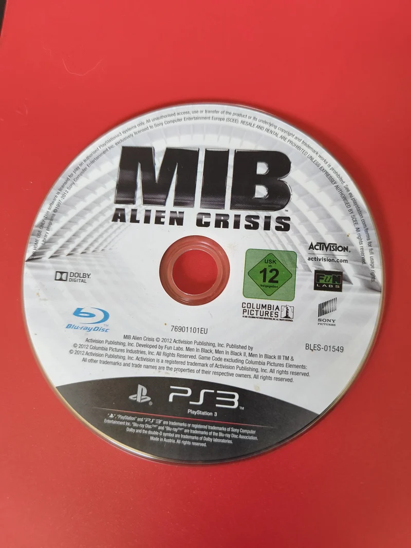 CD jeu Men in Black pour PS3 Sony PlayStation 3 disque seul occasion