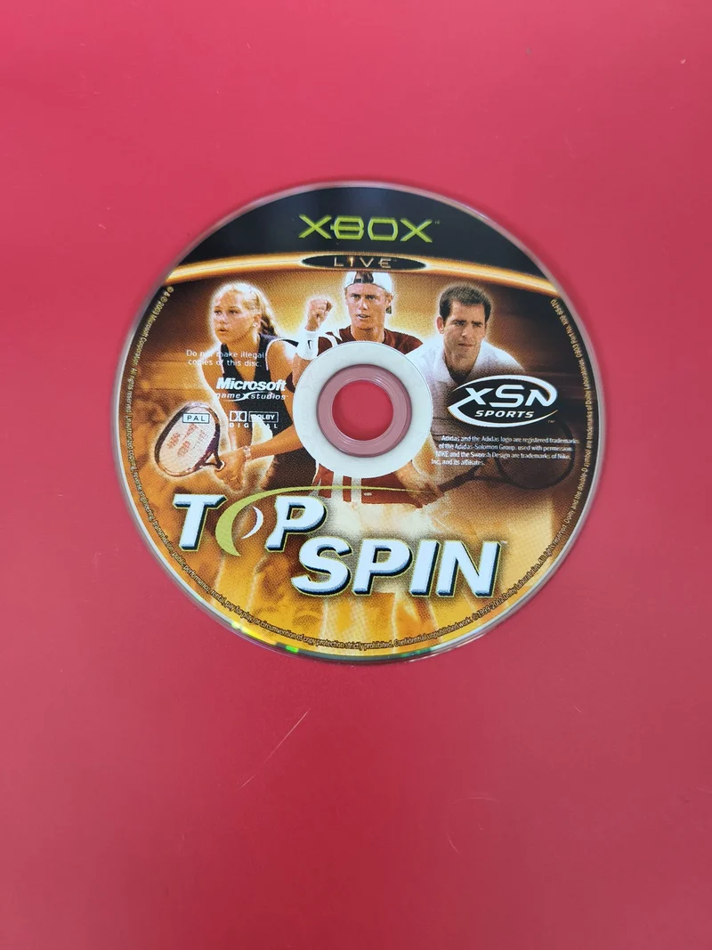 Jeu Xbox Top Spin - CD seul d'occasion, disque original pour console Microsoft