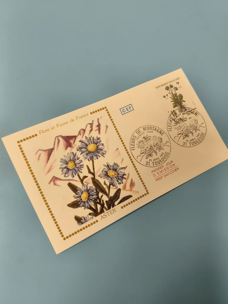 Enveloppe FDC premier jour d?émission Aster fleurs de montagne France