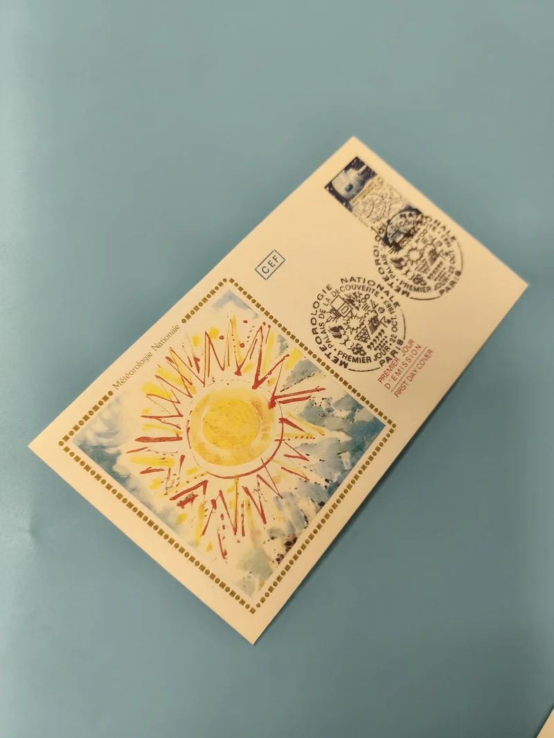 Enveloppe Premier Jour d?émission FDC soleil illustré timbre météo occasion