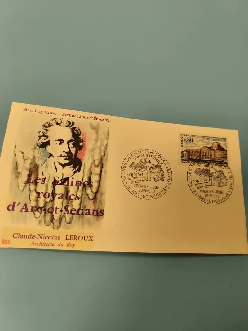 Enveloppe FDC Premier Jour d?Émission Les Salines Royales Arc-et-Senans Claude-N