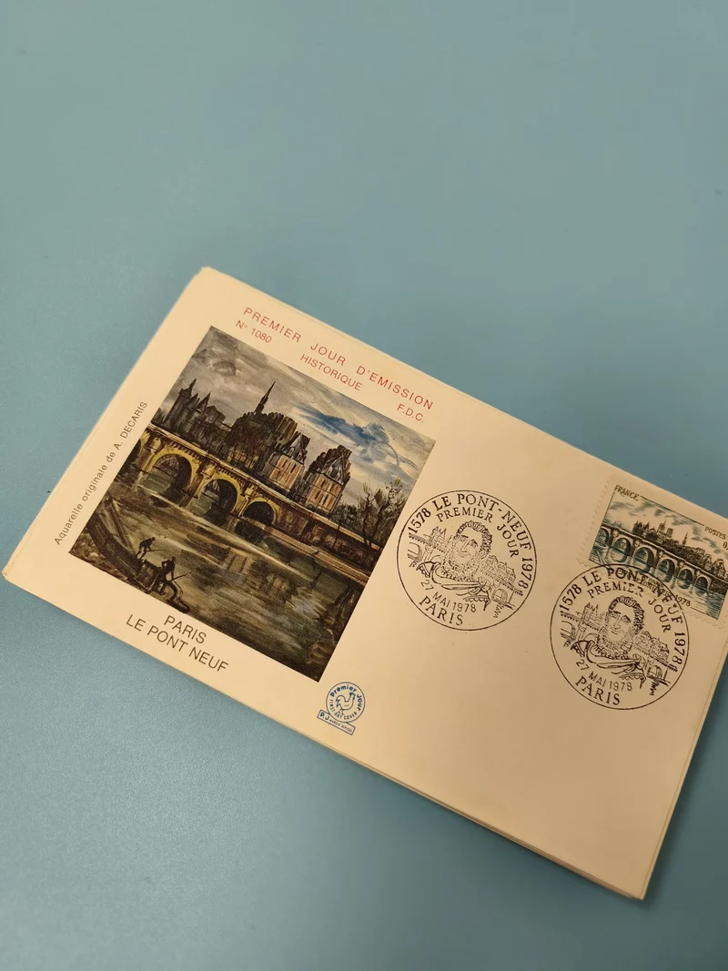 Enveloppe FDC Premier Jour d?Émission Paris Le Pont Neuf illustration timbre