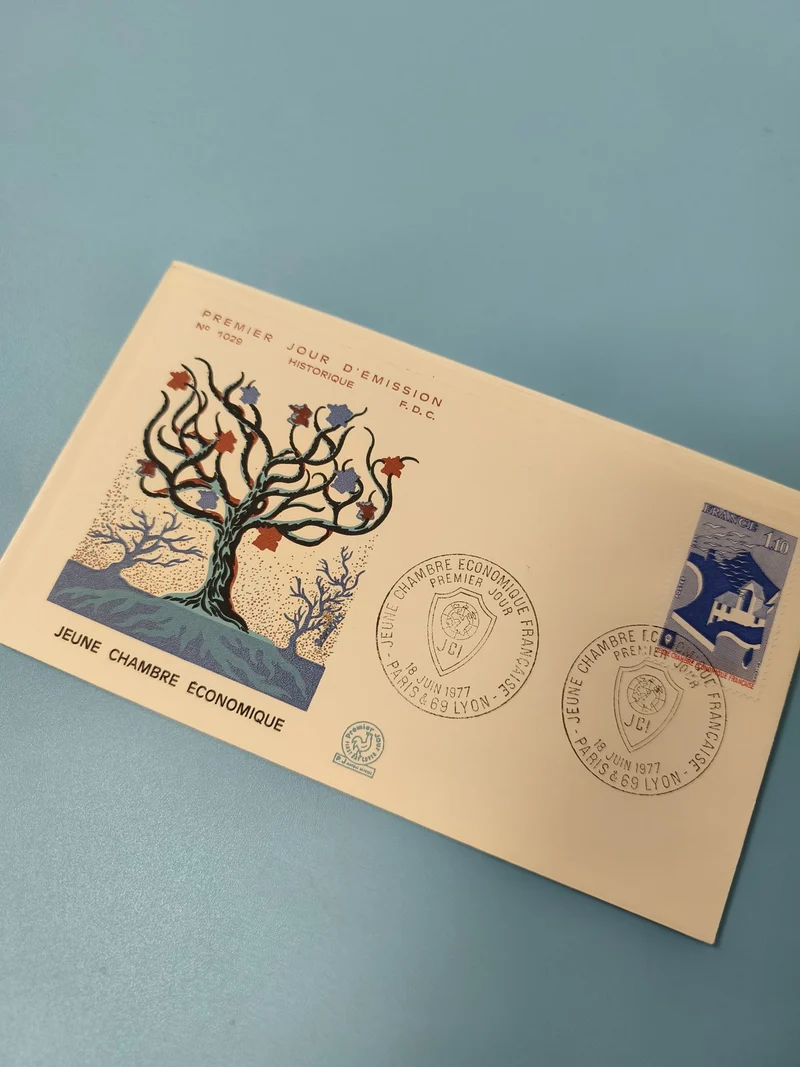 Enveloppe Premier Jour d?Émission FDC Jeune Chambre Économique 1977 arbre illust