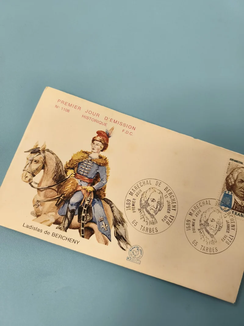 Enveloppe FDC Premier Jour d?Émission Ladislas de Bercheny illustrée timbrée