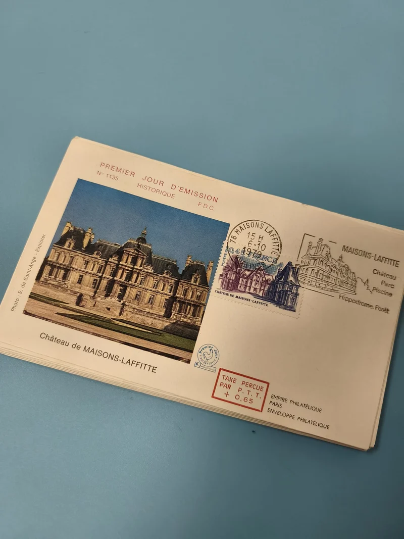 Enveloppe premier jour d?émission FDC Château Maisons-Laffitte timbre cachet Ref