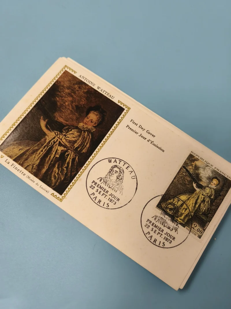 Enveloppe Premier Jour FDC Antoine Watteau Paris 1973 timbre illustré
