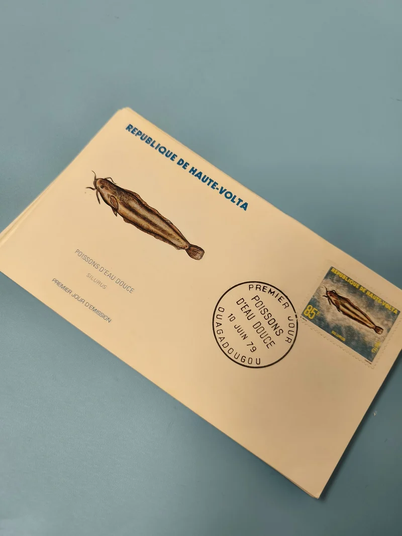 Enveloppe FDC Haute-Volta Poissons d?eau douce 1979 timbre 85f illustrée