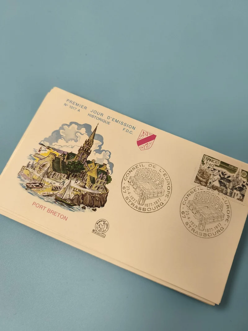 Enveloppe FDC Premier Jour d?Émission Port Breton illustration couleur (Ref 11)