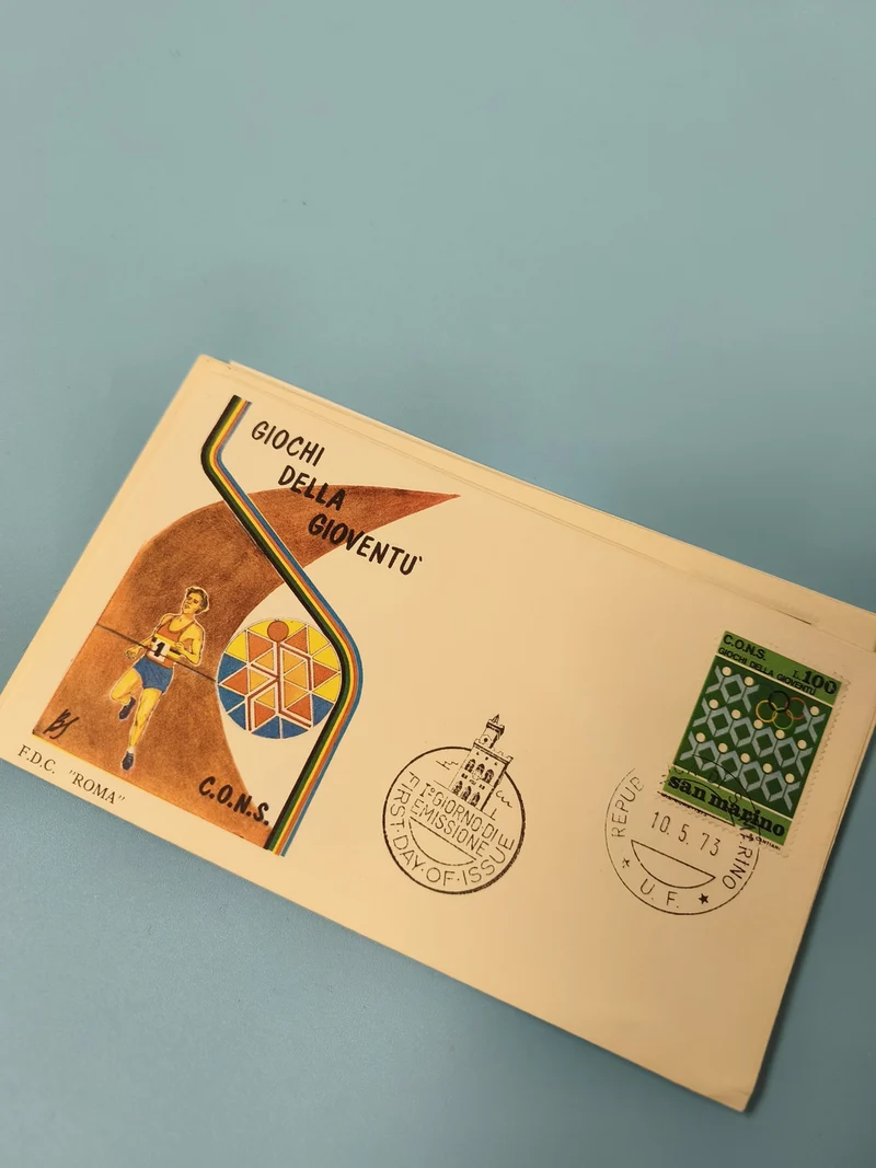 Enveloppe FDC premier jour d?émission Jeux de la Jeunesse San Marino illustrée