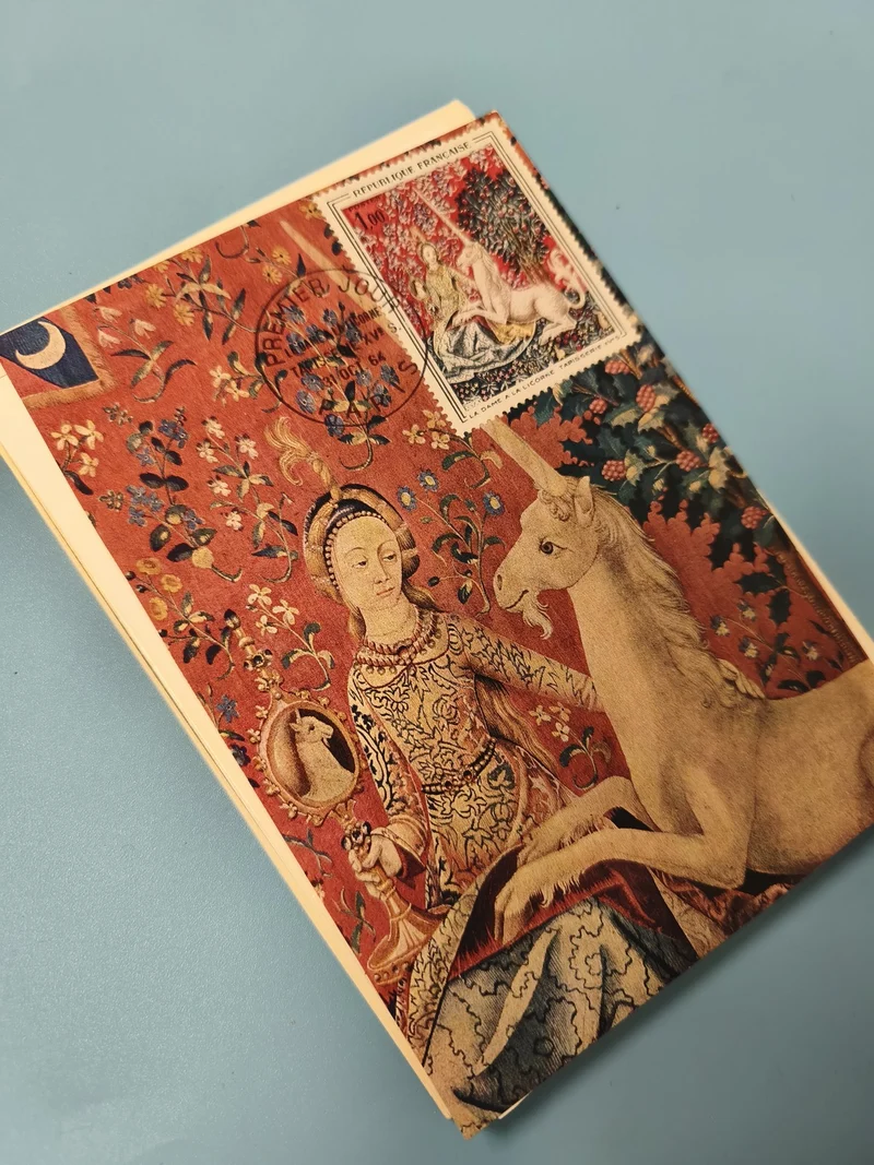 Enveloppe FDC premier jour d?émission Dame à la Licorne timbre France
