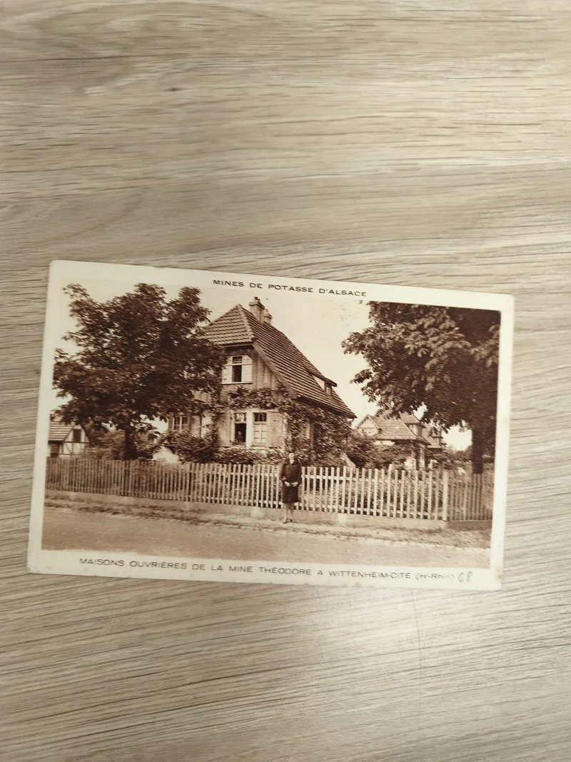 Ancienne CPA Mines de Potasse d?Alsace Maisons Ouvrières Wittenheim vintage