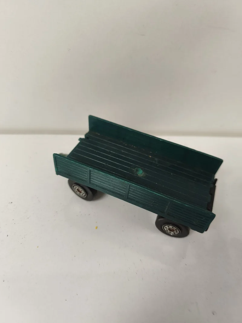 Matchbox Lesney Mercedes remorque miniature verte roues métal occasion