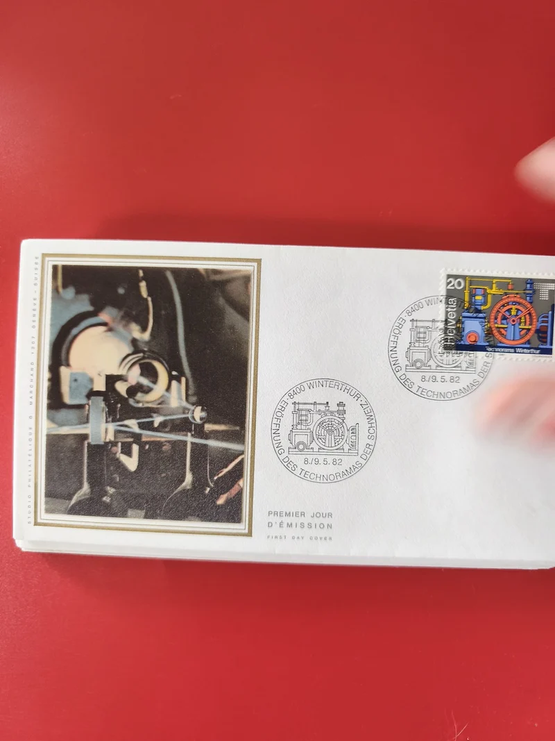 Enveloppe philatélie Premier Jour d?émission Technorama timbre Suisse 1982