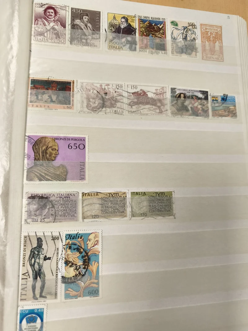 Lot de timbres Italie divers formats et couleurs, oblitérés, philatélie