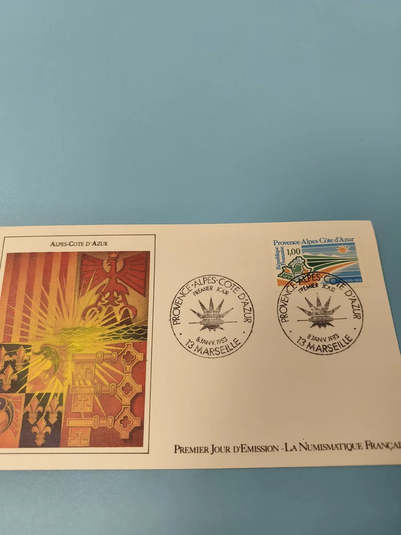 Ancienne enveloppe Premier Jour Provence-Alpes-Côte d?Azur timbre 1983