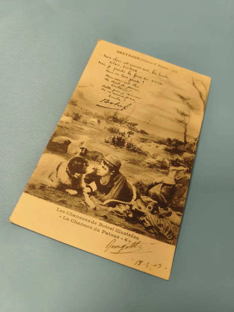 Carte postale ancienne CPA Bretagne Les Chansons de Botrel illustrées patou
