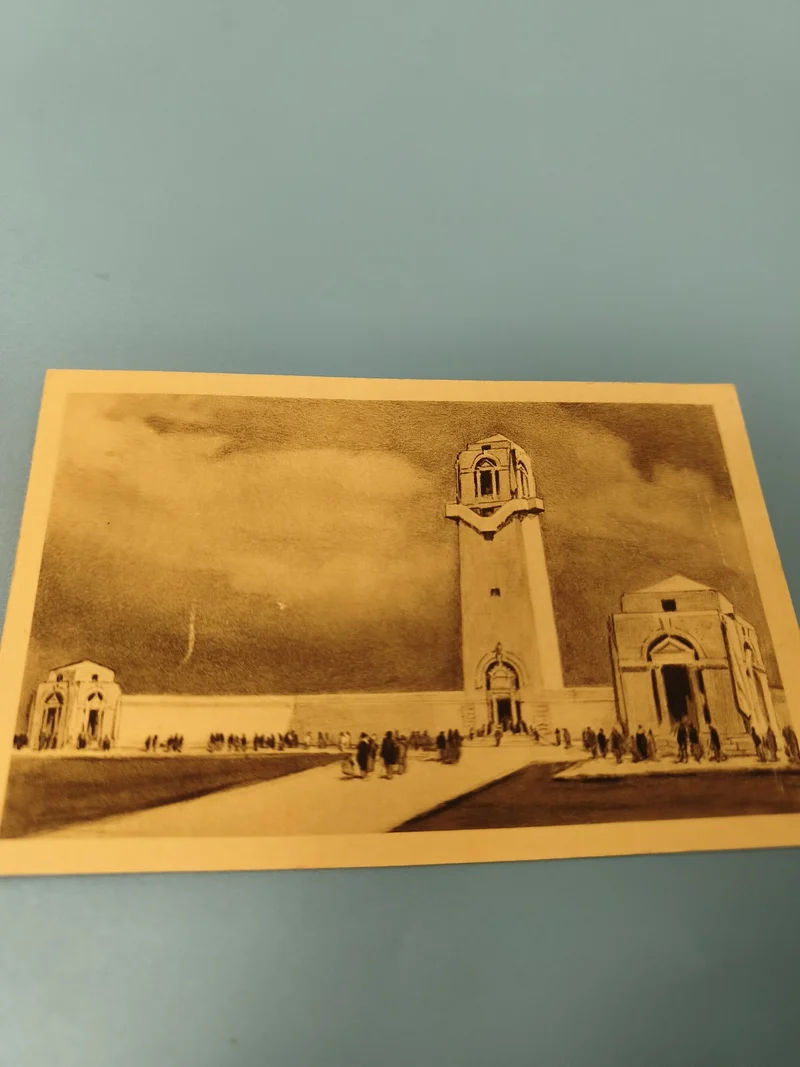 Carte postale ancienne CPA monument dessin architecture, ambiance rétro collecti
