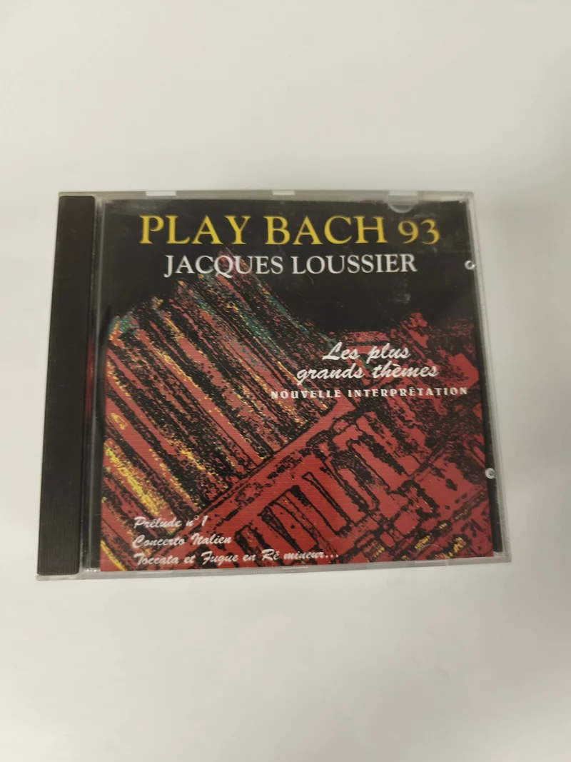 CD Jacques Loussier Play Bach 93 ? Les plus grands thèmes, pochette colorée