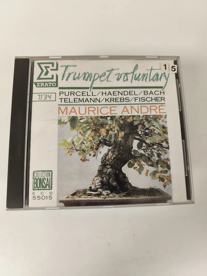 CD Maurice André Trumpet Voluntary Purcell Haendel Bach ? Collection Bonsai
