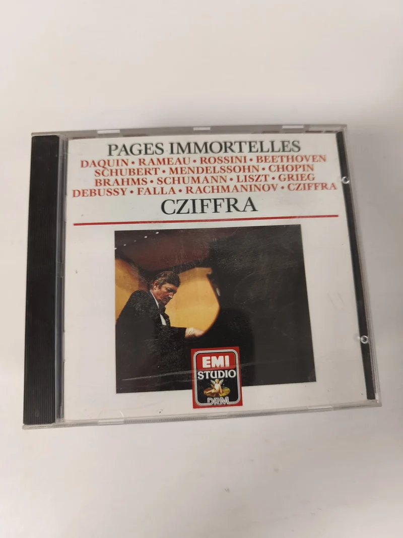 CD musique Pages Immortelles Cziffra EMI Studio DRM pianistes classiques