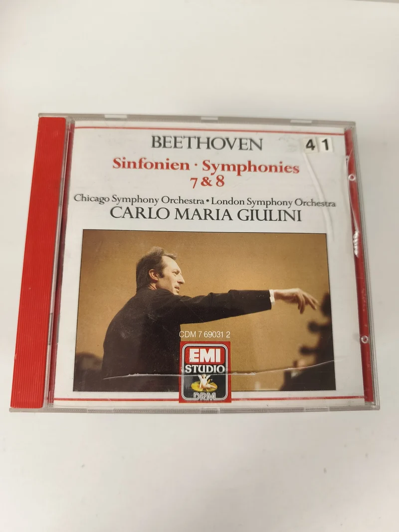 CD Beethoven Symphonies 7 & 8 Giulini EMI Studio Chicago London Orchestra