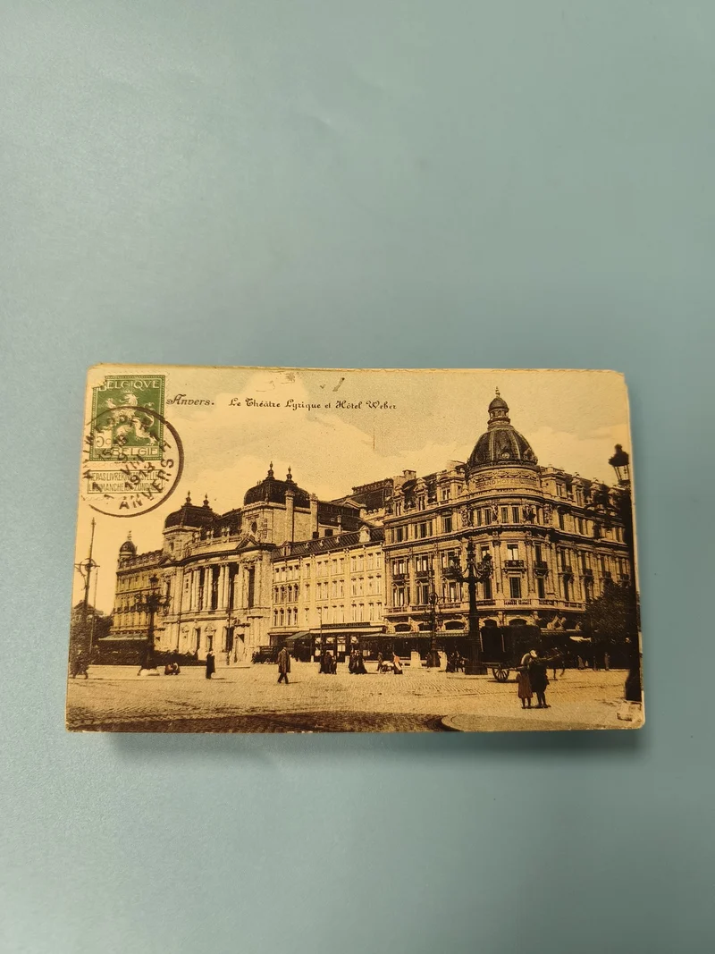 Carte postale ancienne CPA Anvers Théâtre Lyrique Hôtel Weber Belgique