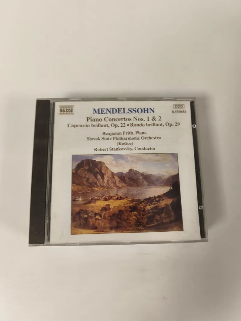 Mendelssohn Piano Concertos Nos. 1 & 2 CD ? Benjamin Frith, Naxos, classique
