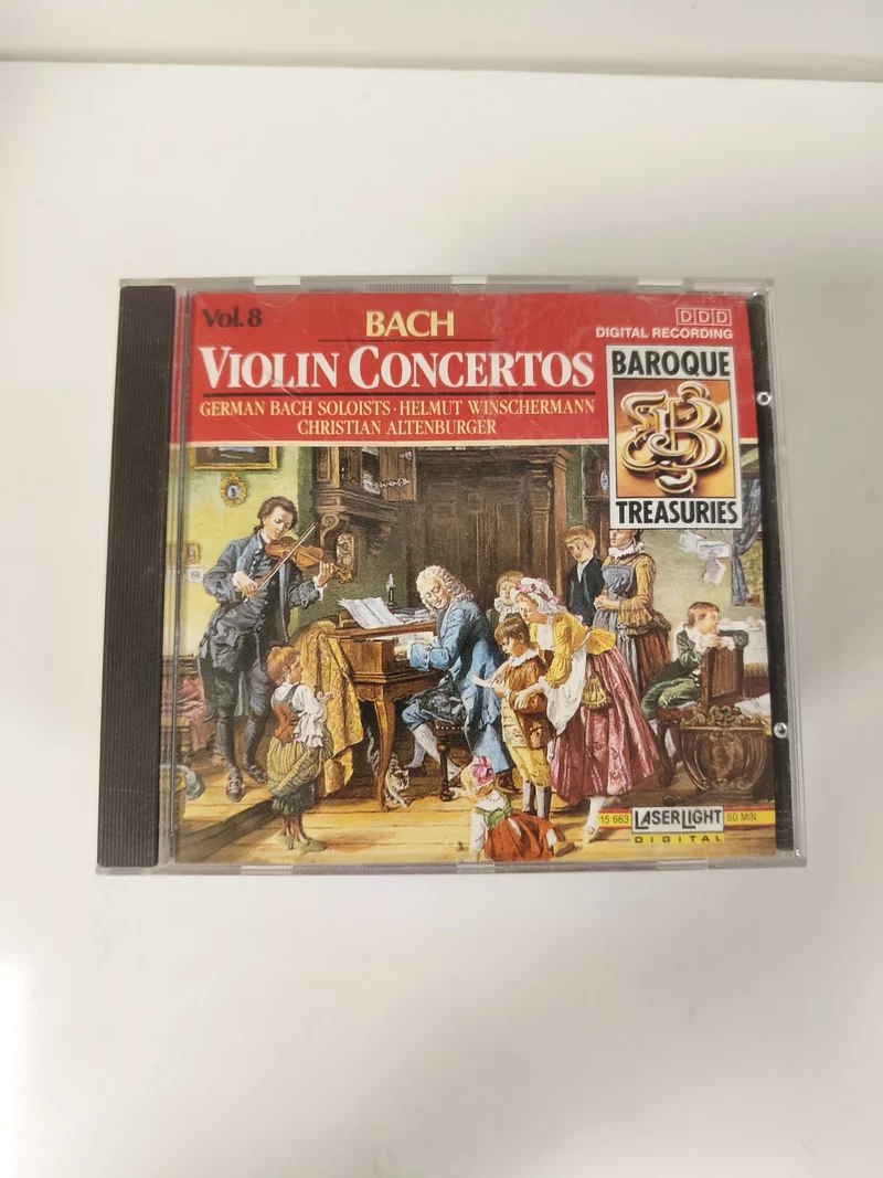 CD Bach Violin Concertos Vol.8 Baroque Treasuries Helmut Winschermann
