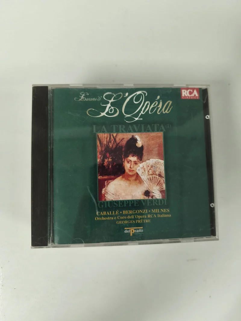 CD Giuseppe Verdi La Traviata Opéra RCA Classics Caballé Bergonzi Milnes