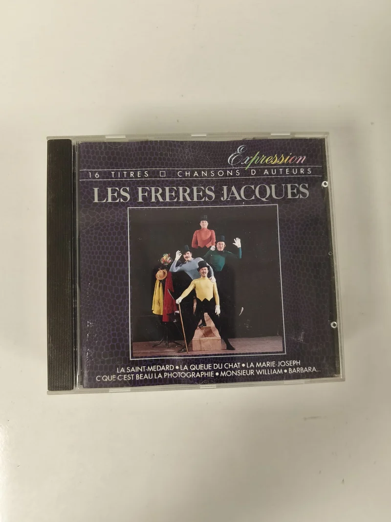 CD Les Frères Jacques 16 titres Expression chansons d'auteurs pochette violette
