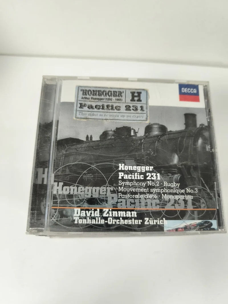 CD Honegger Pacific 231 David Zinman Tonhalle-Orchester Zürich Decca